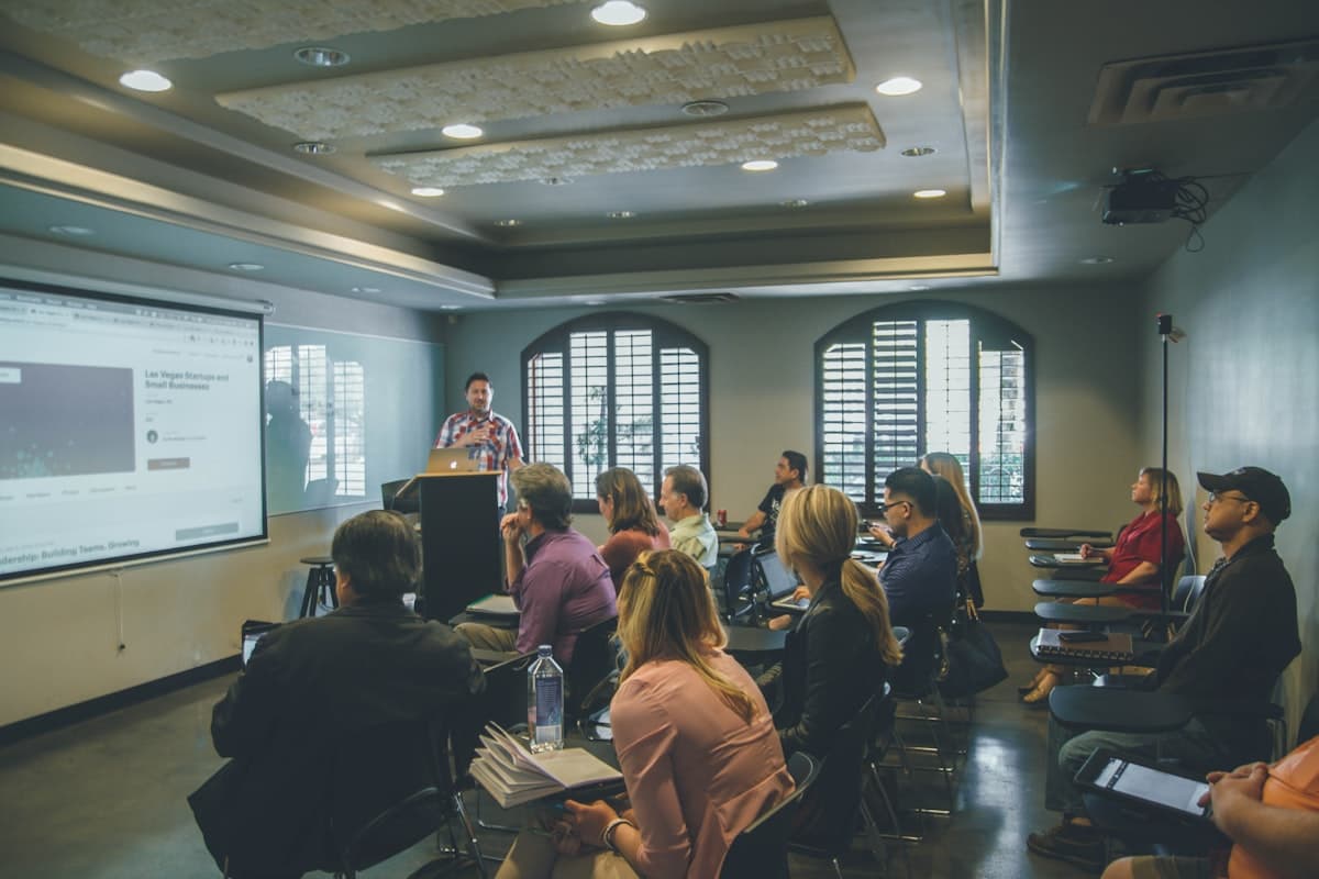 Healthcare training and education session